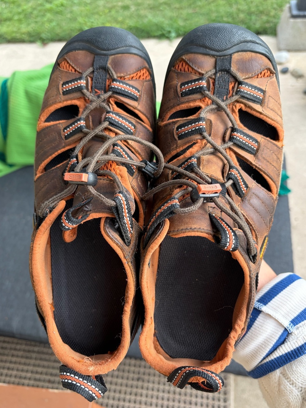 Keen Men’s Arroyo II Brown Leather Hiking Sandals | trail shoes - Picture 7 of 8